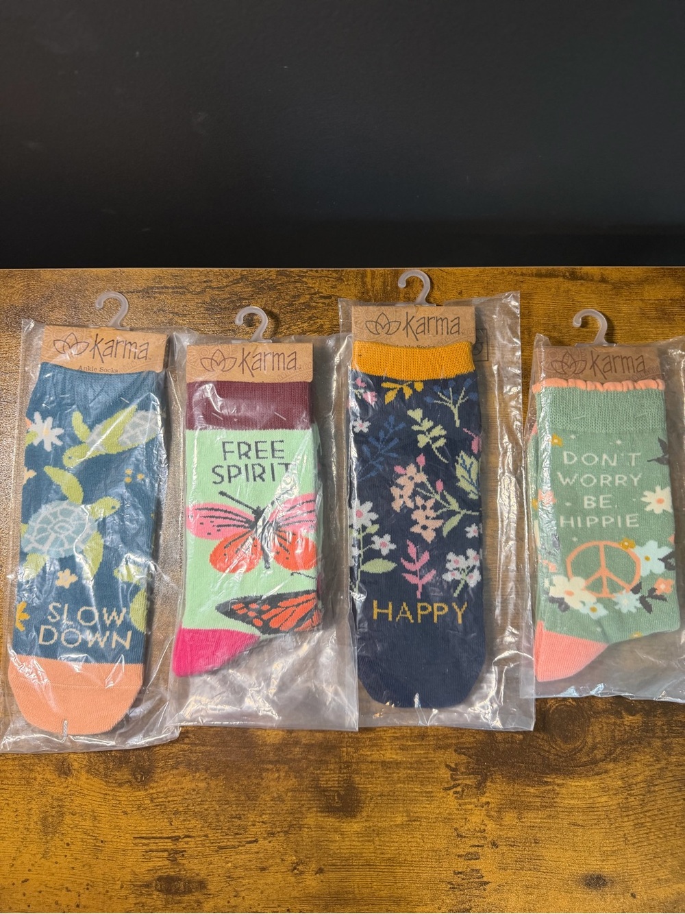 Karma Women’s Novelty Socks - CHOOSE 1 - NEW